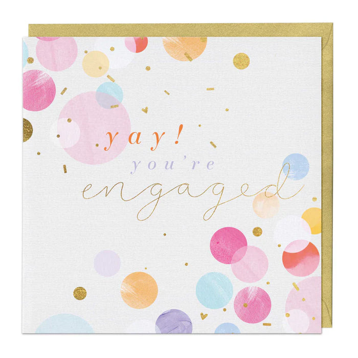 Whistlefish Confetti Engagement Card