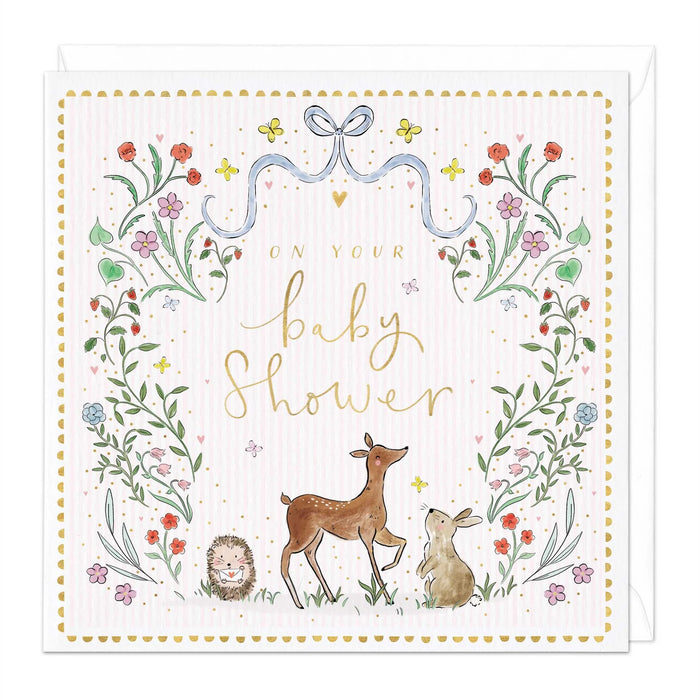 Whistlefish Woodland Baby Shower Card