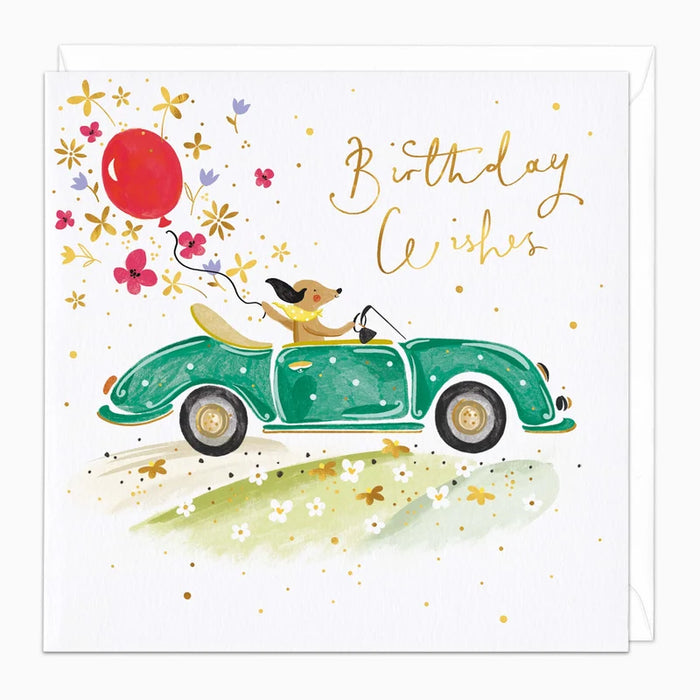 Whistlefish On The Road Birthday Card