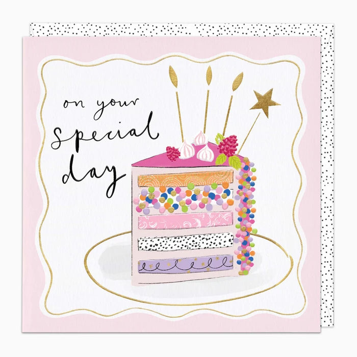 Whistlefish Special Day Cake Birthday Card