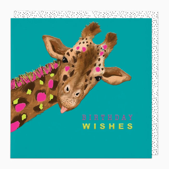 Whistlefish Giraffe Giggles Birthday Card