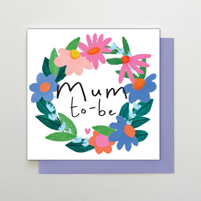 Stop the Clock Mum to Be Wreath Card