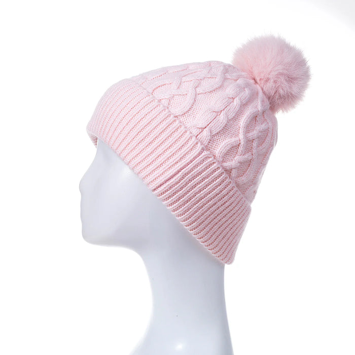 Park Lane Bobble Hat In Marshmallow