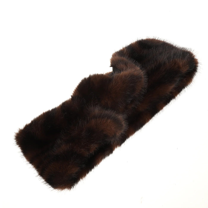 Park Lane Faux Fur Hat In Dark Zebra