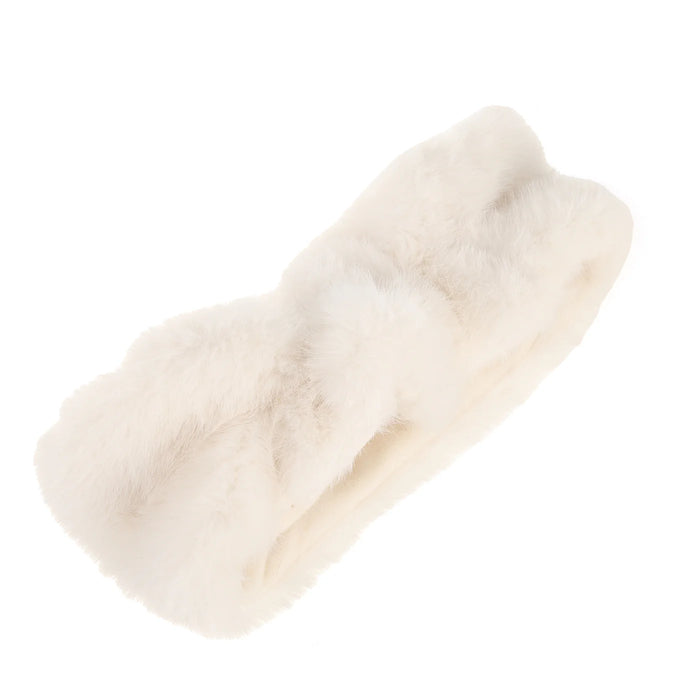 Park Lane Faux Fur Hat In Winter White