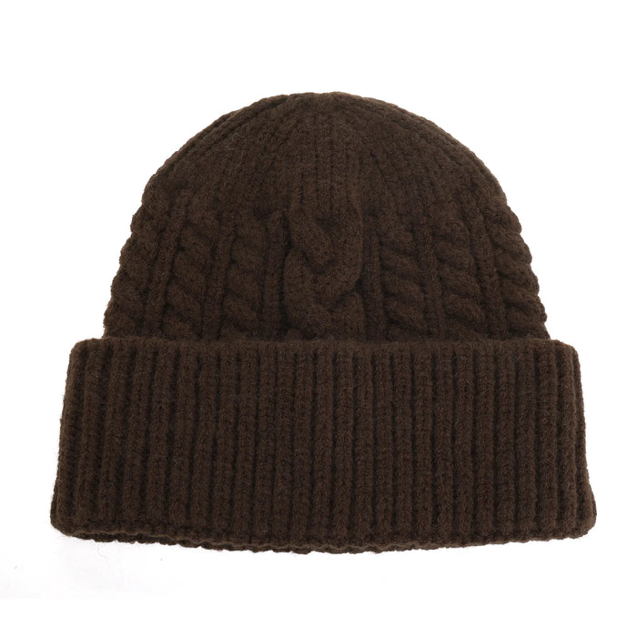 Park Lane Beanie Hat In Chocolate