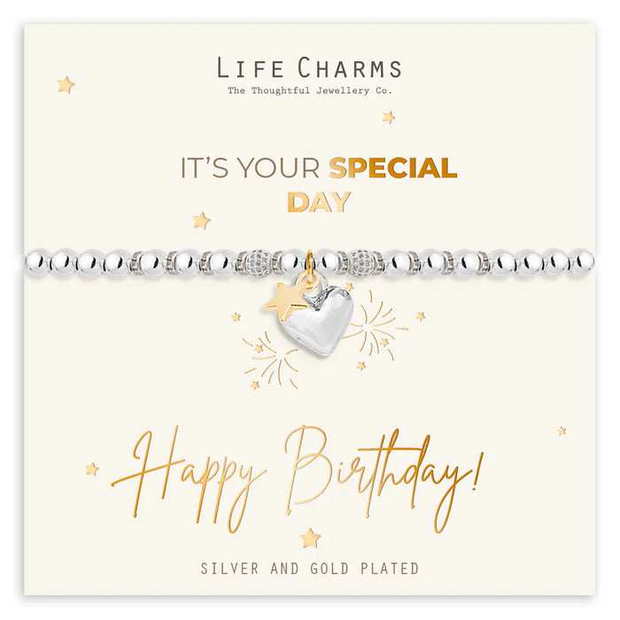 Life Charms Happy Birthday Bracelet