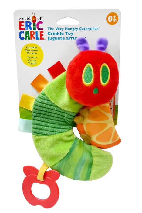 Rainbow Designs Very Hungry Caterpillar Crinkle Toy with Orange Slice