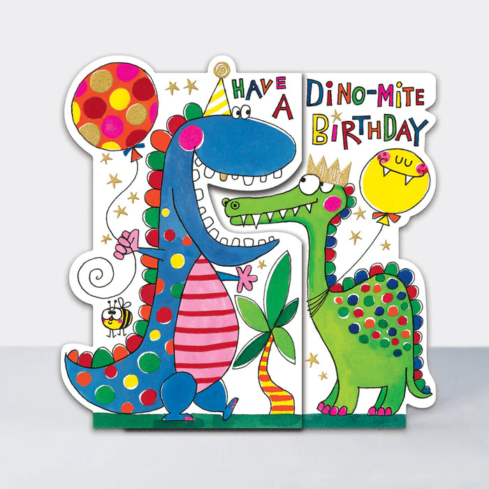 Rachel Ellen Birthday Card - Dino-Mite Birthday/Dinosaurs