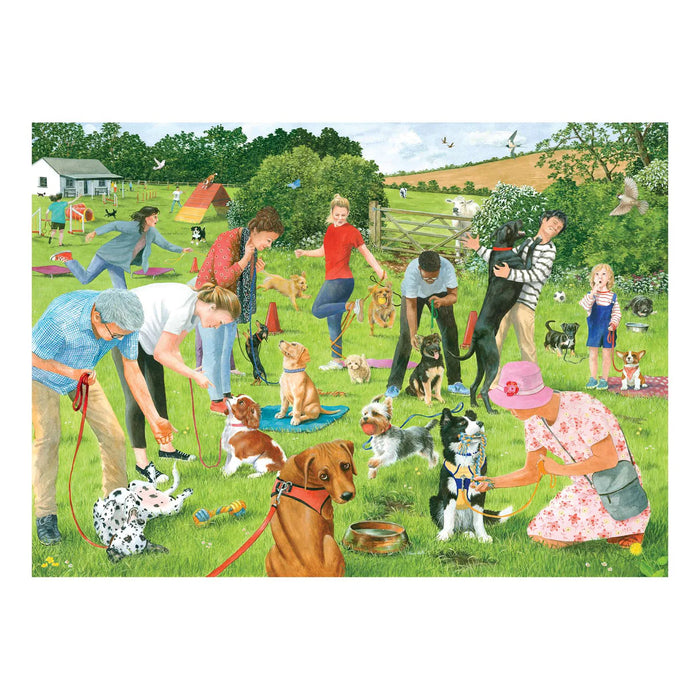 House of Puzzles Puppy School 500 Piece Jigsaw Puzzle
