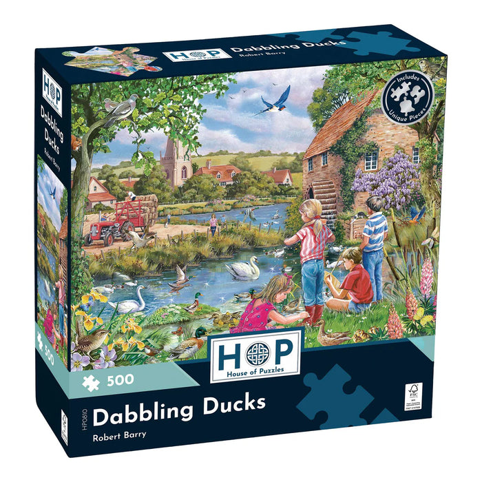 House of Puzzles Dabbling Ducks 500 Piece Jigsaw Puzzle