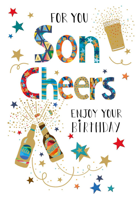 Nigel Quiney Son Birthday Card Cheers/Beers