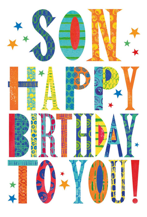Nigel Quiney 'Son Happy Birthday To You' Birthday Card