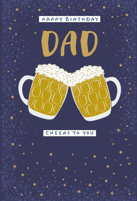 Nigel Quiney Dad Birthday Card Cheers Beers