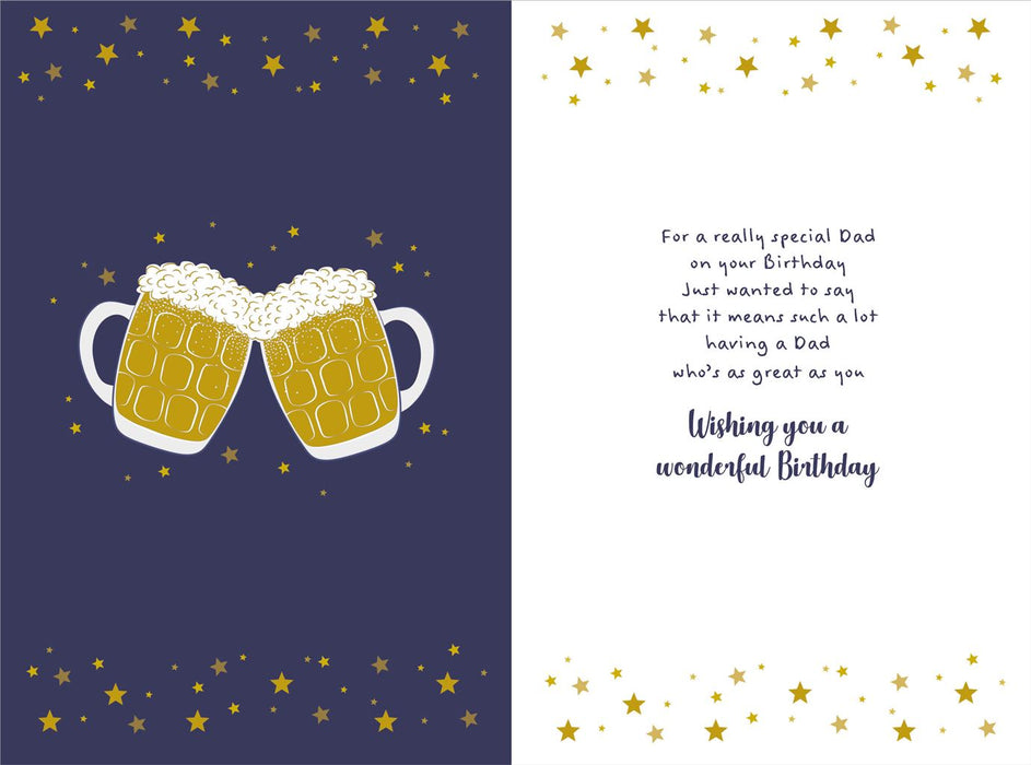 Nigel Quiney Dad Birthday Card Cheers Beers
