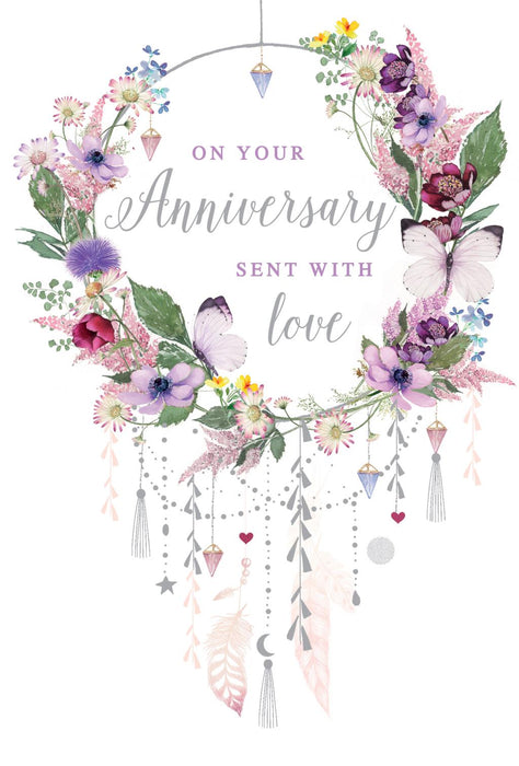 Nigel Quiney 'On Your Anniversary Sent With Love' Card