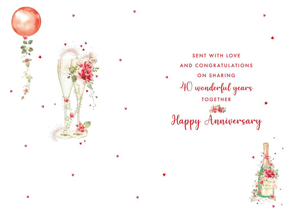 Nigel Quiney 'On Your Ruby Anniversary' Card