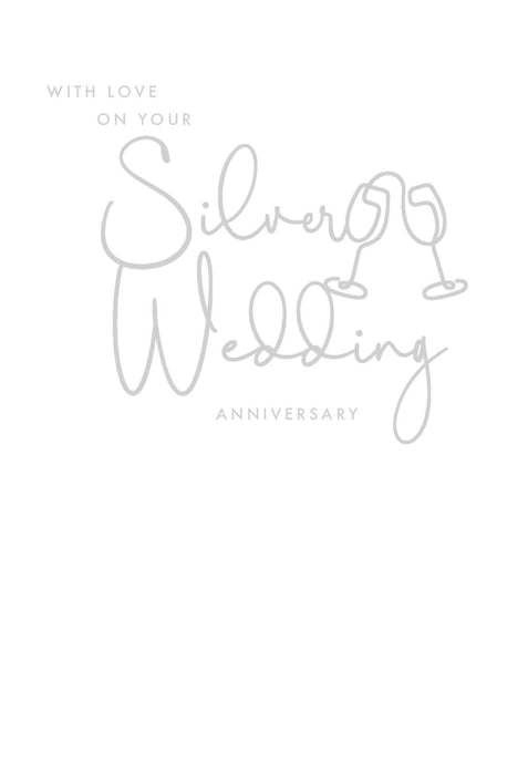 Nigel Quiney 'With Love On Your Silver Wedding Anniversary' Card