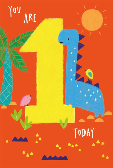 Nigel Quiney 1st Birthday Card Dino