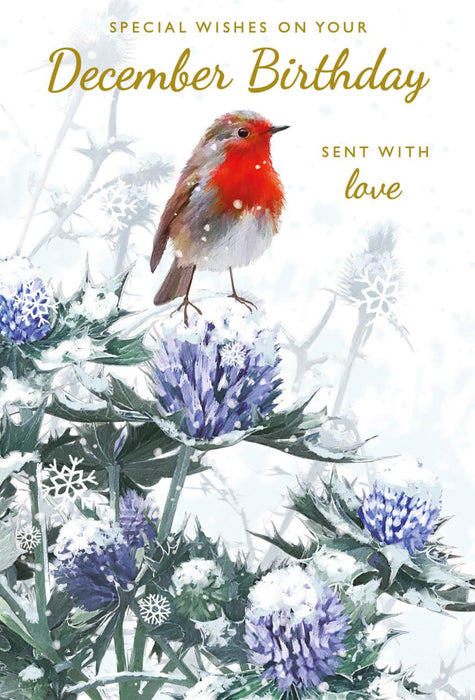 Nigel Quiney 'Special Wishes On Your December Birthday' Christmas Card