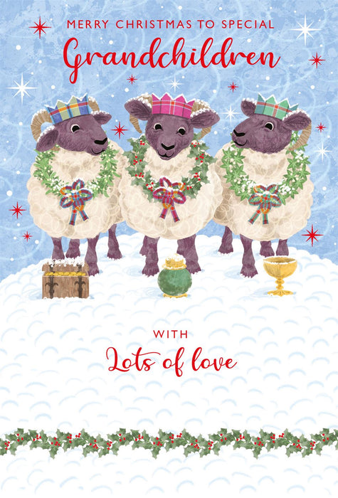 Nigel Quiney 'Merry Christmas To Special Grandchildren With Lots Of Love' Christmas Card