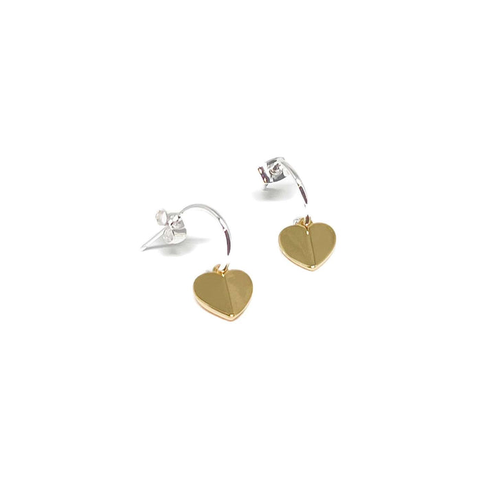Clementine Hadley Heart Earrings - Gold