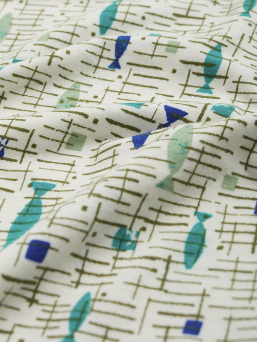 Seasalt Women's Organic Cotton Handyband In 50s Fish Chalk