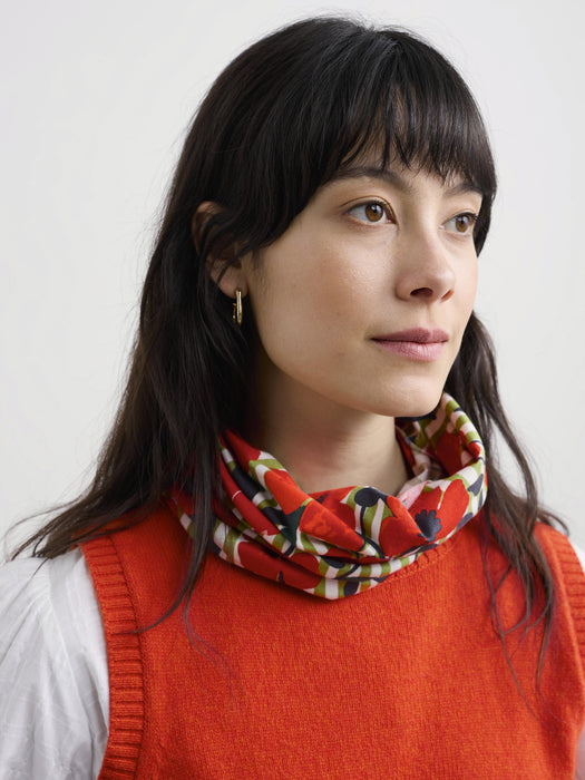 Seasalt Women's Organic Cotton Handyband In Stripey Floral Moss