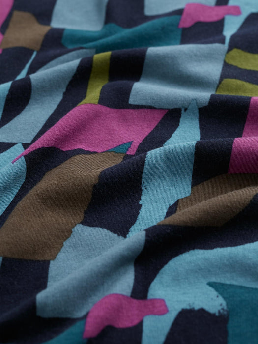 Seasalt Women's Organic Cotton Handyband In Torn Shapes Maritime