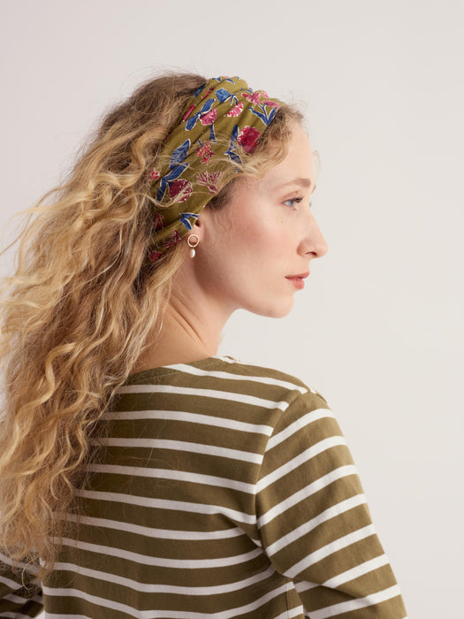 Seasalt Women's Organic Cotton Handyband In Plant Cuttings Fern Moss