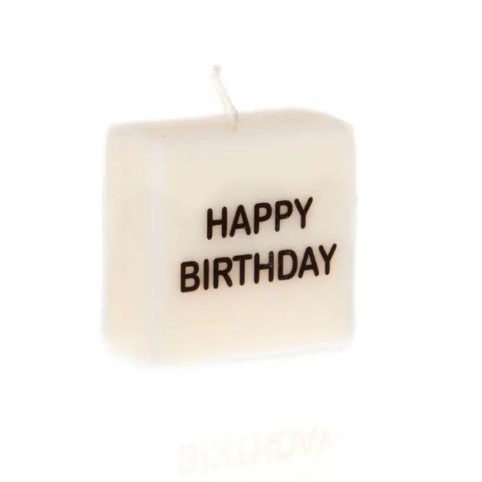 "Happy Birthday" Symbol Candle