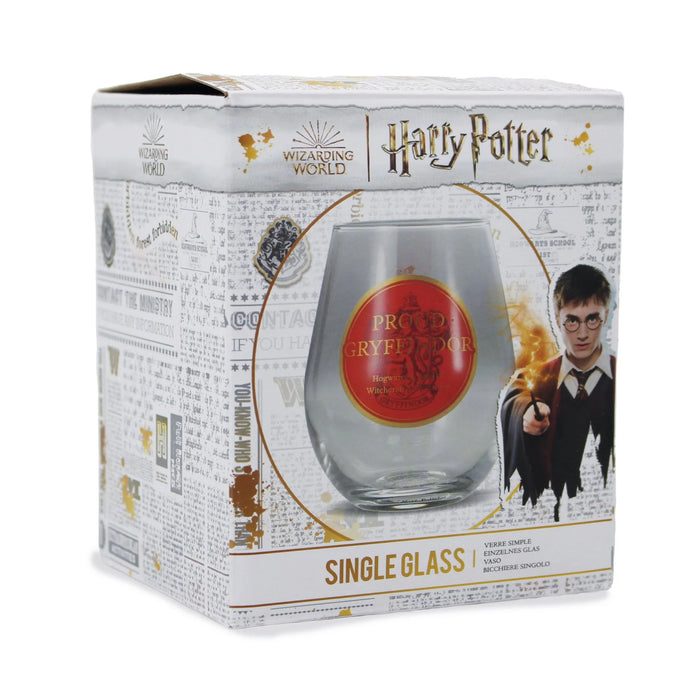 Harry Potter Proud Gryffindor Glass Tumbler