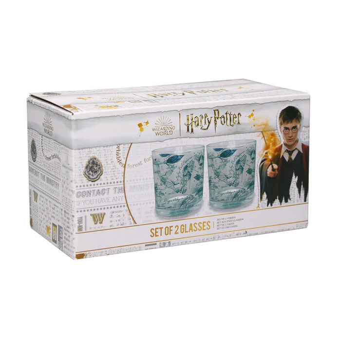 Harry Potter Diagon Alley Set Of 2 Glasses