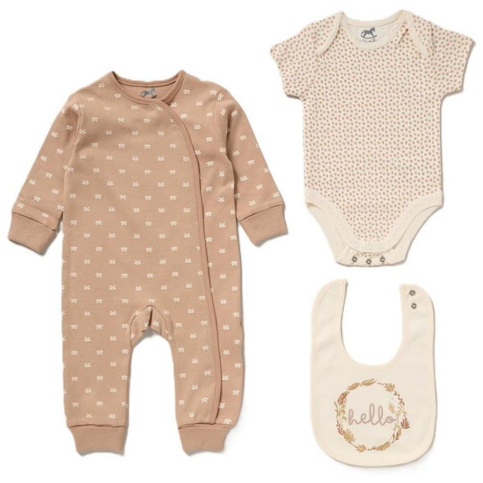 Rock a Bye Boutique Hello 3 piece layette set