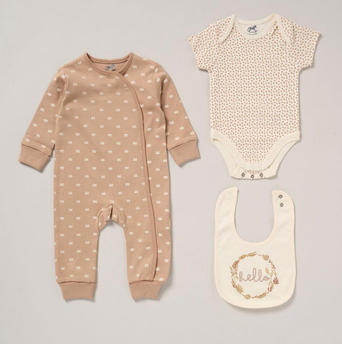 Rock a Bye Boutique Hello 3 piece layette set
