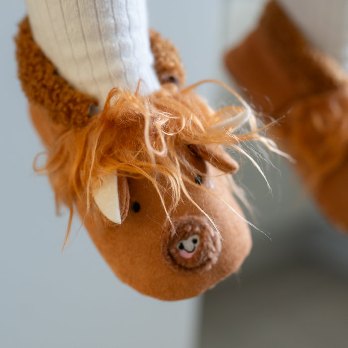 Ziggle Highland Cow Slippers
