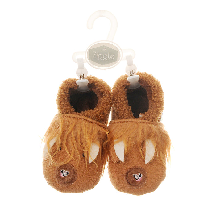 Ziggle Highland Cow Slippers