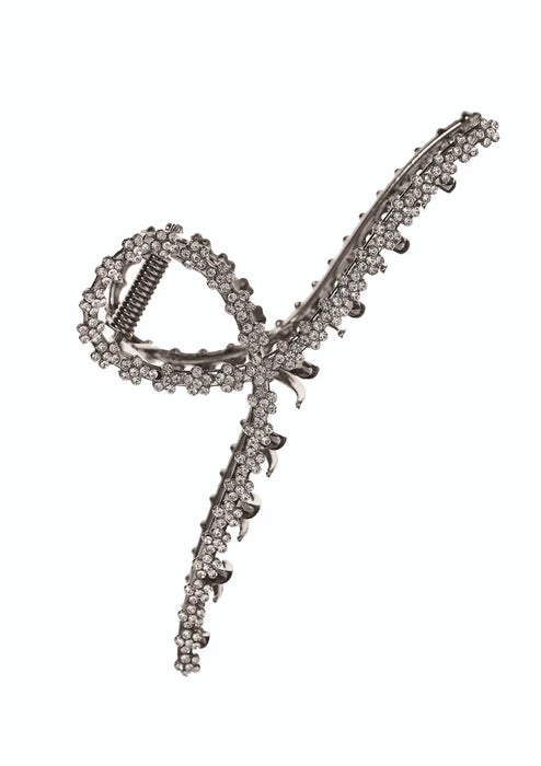 Hot Tomato Gun Metal/Clear Crystals Age of Elegance Clamp
