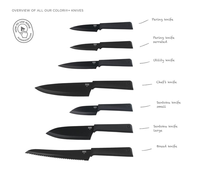 Kuhn Rikon Swiss Paring Knife Blue