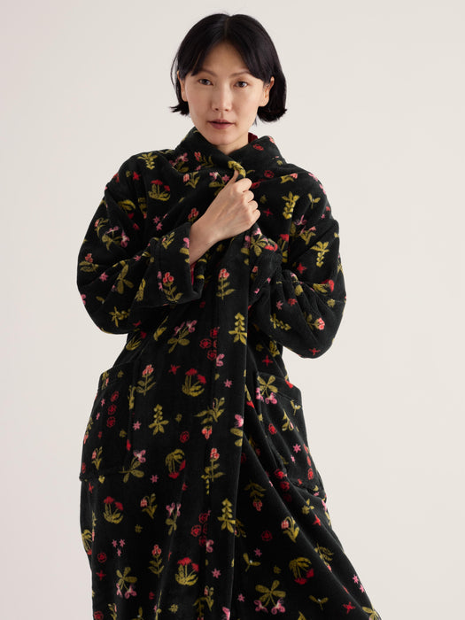 Seasalt Women's Hushing Gown In Tapestry Flowers Onyx