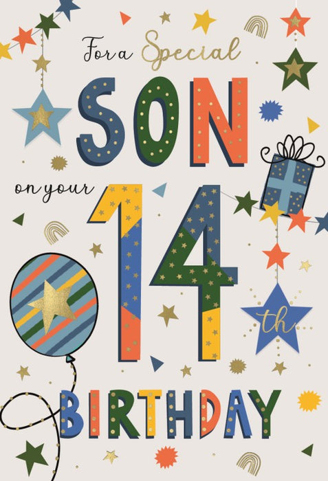 ICG Son 14th Birthday Card