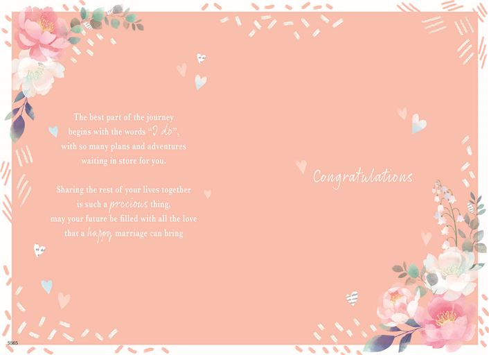 ICG 'For A Special Granddaughter And Husband On Your Wedding Day' Wedding Card
