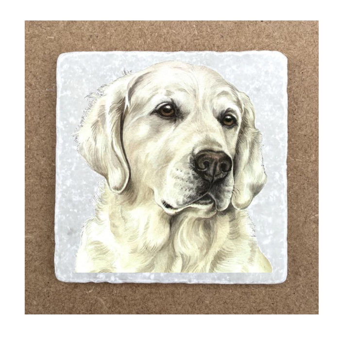 Marble Coaster - Golden Retriever