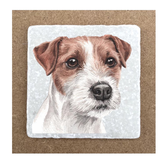 Marble Coaster - Jack Russell