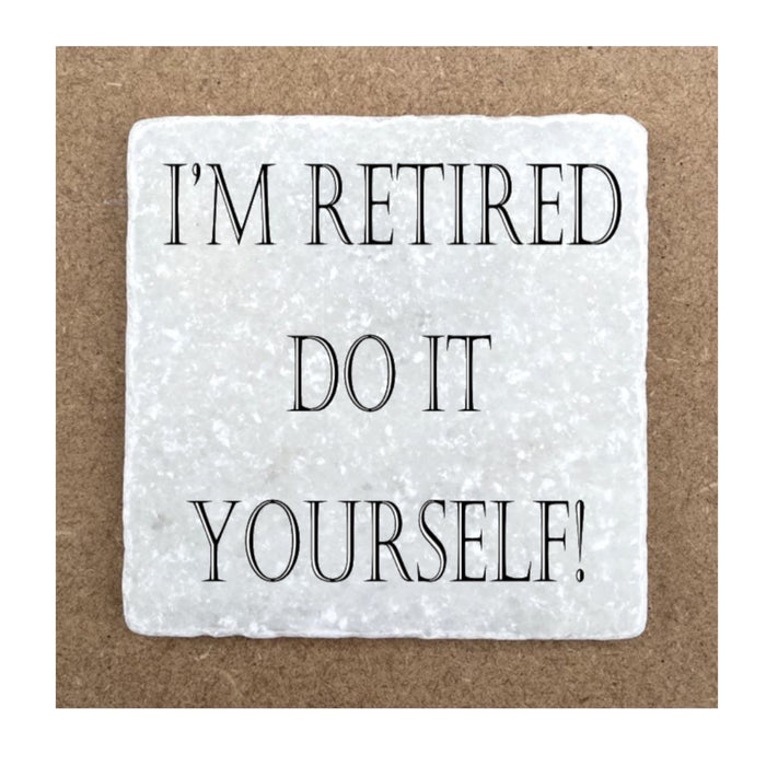 Marble Coaster - I'm Retired Do It Yourself