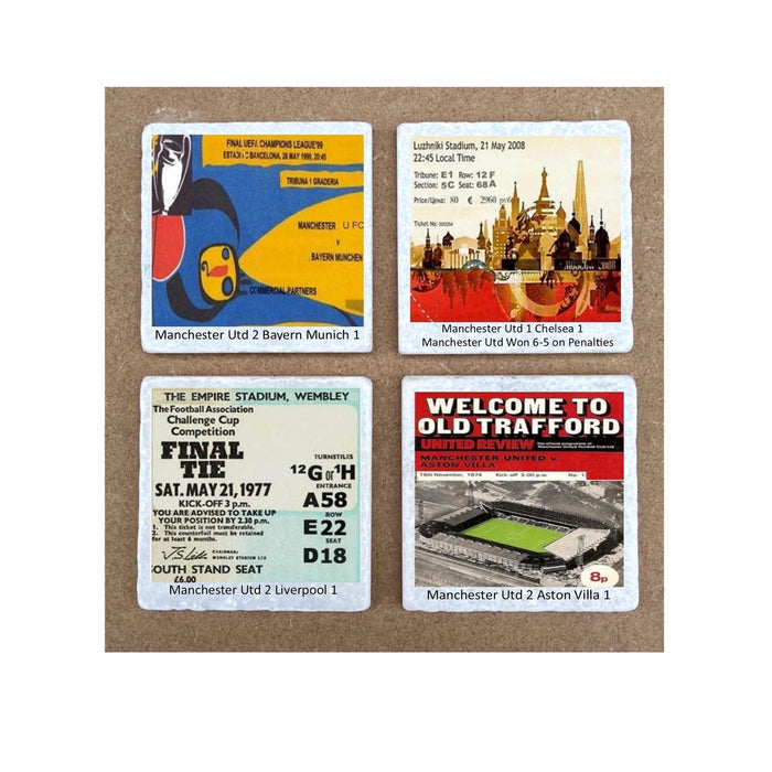 Marble Coaster Set - Manchester United