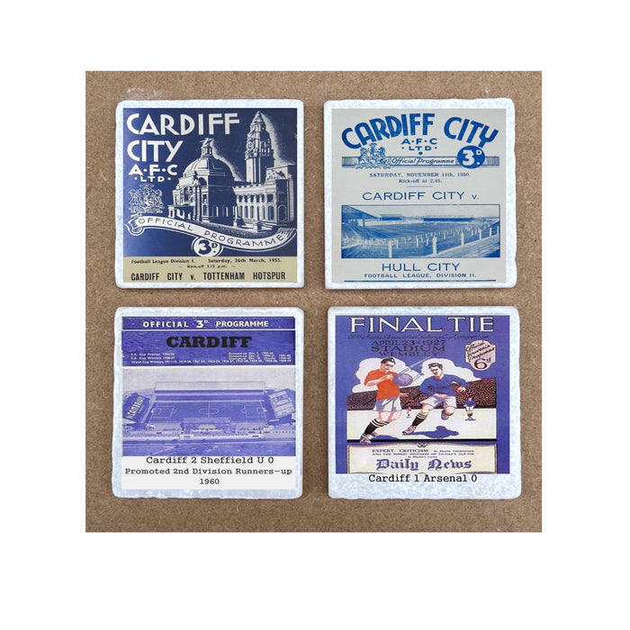 Marble Coaster Set Cardiff City