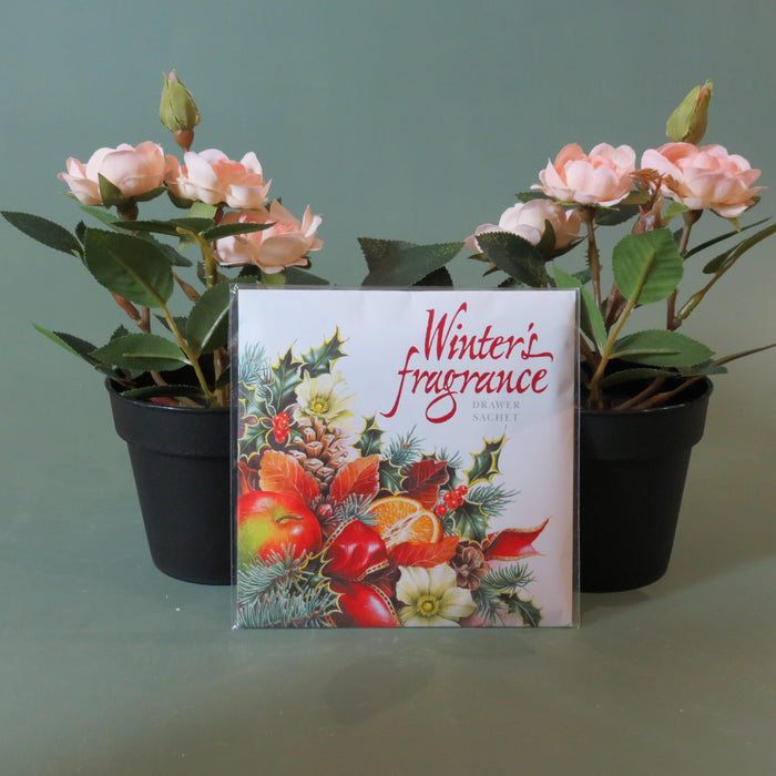 White Rose Festive Winter Fragrant Drawer Sachet