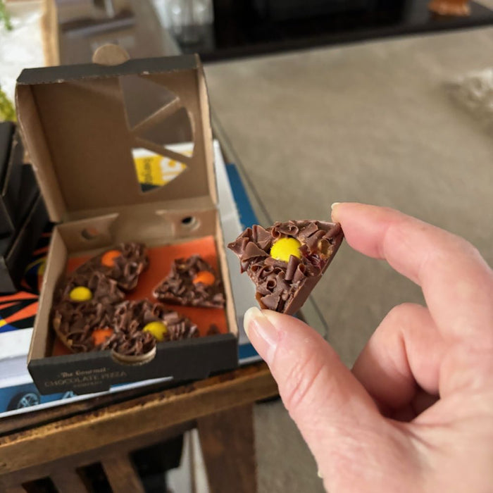 The Gourmet Chocolate Pizza Company Peanut Butter Mini Chocolate Pizza