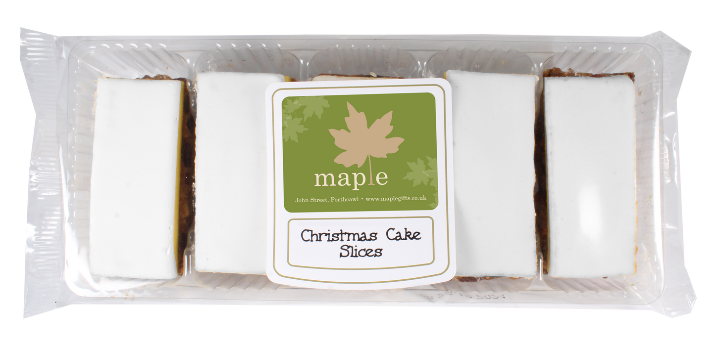 Maple Iced Christmas Rich Fruit Cake 5 Slices